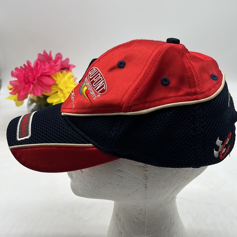 Jeff Gordon Dupont Red Nascar Racing Hat HT3323B - Picture 2 of 6